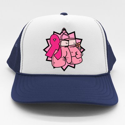 Fight Breast Cancer Boxing Trucker Hat