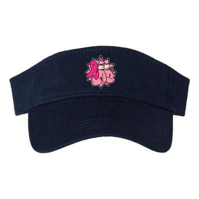 Fight Breast Cancer Boxing Valucap Bio-Washed Visor