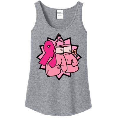 Fight Breast Cancer Boxing Ladies Essential Tank