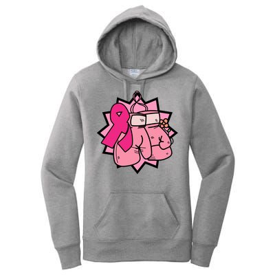 Fight Breast Cancer Boxing Women's Pullover Hoodie