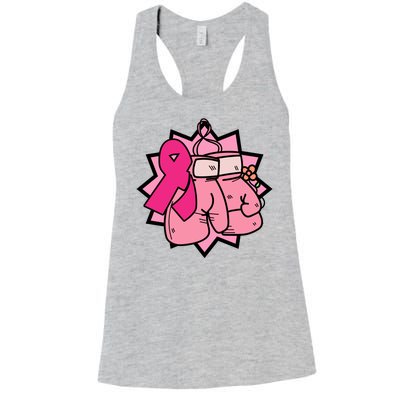 Fight Breast Cancer Boxing Women's Racerback Tank