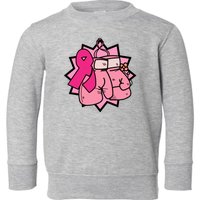 Fight Breast Cancer Boxing Toddler Sweatshirt