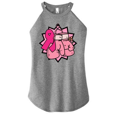 Fight Breast Cancer Boxing Women's Perfect Tri Rocker Tank