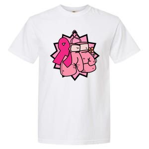 Fight Breast Cancer Boxing Garment-Dyed Heavyweight T-Shirt