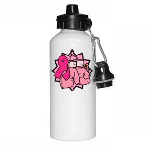 Fight Breast Cancer Boxing Aluminum Water Bottle 