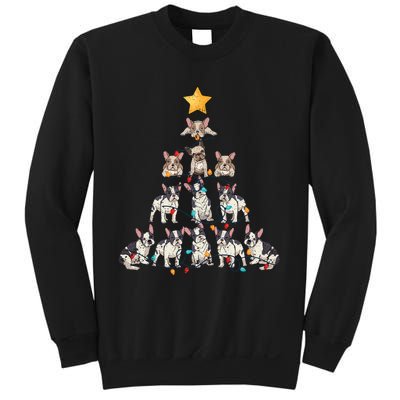 French Bulldog Christmas Tree Frenchie Dog Xmas Pjs Pajamas Sweatshirt