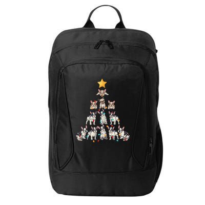 French Bulldog Christmas Tree Frenchie Dog Xmas Pjs Pajamas City Backpack