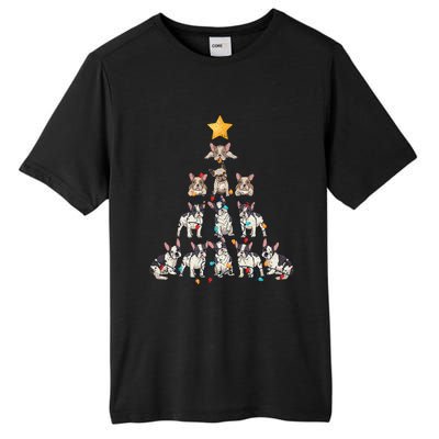 French Bulldog Christmas Tree Frenchie Dog Xmas Pjs Pajamas Tall Fusion ChromaSoft Performance T-Shirt