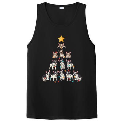 French Bulldog Christmas Tree Frenchie Dog Xmas Pjs Pajamas PosiCharge Competitor Tank