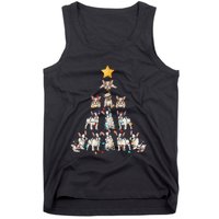 French Bulldog Christmas Tree Frenchie Dog Xmas Pjs Pajamas Tank Top