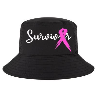 Funny Breast Cancer Awareness Pink Ribbon Survivor Cool Comfort Performance Bucket Hat