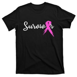 Funny Breast Cancer Awareness Pink Ribbon Survivor T-Shirt