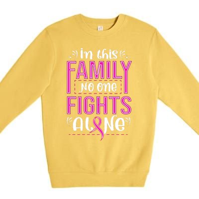 Family Breast Cancer Awareness T Premium Crewneck Sweatshirt