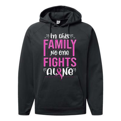 Family Breast Cancer Awareness T Performance Fleece Hoodie