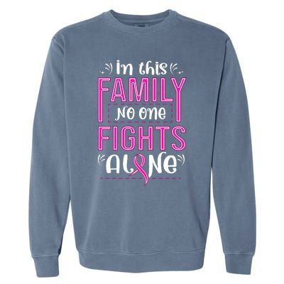 Family Breast Cancer Awareness T Garment-Dyed Sweatshirt