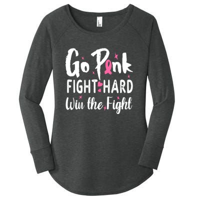 Funny Breast Cancer Awareness Pink Ribbon Women's Perfect Tri Tunic Long Sleeve Shirt