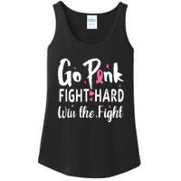 Funny Breast Cancer Awareness Pink Ribbon Ladies Essential Tank