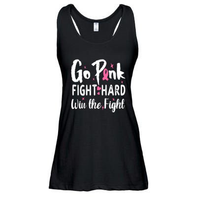 Funny Breast Cancer Awareness Pink Ribbon Ladies Essential Flowy Tank