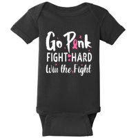 Funny Breast Cancer Awareness Pink Ribbon Baby Bodysuit