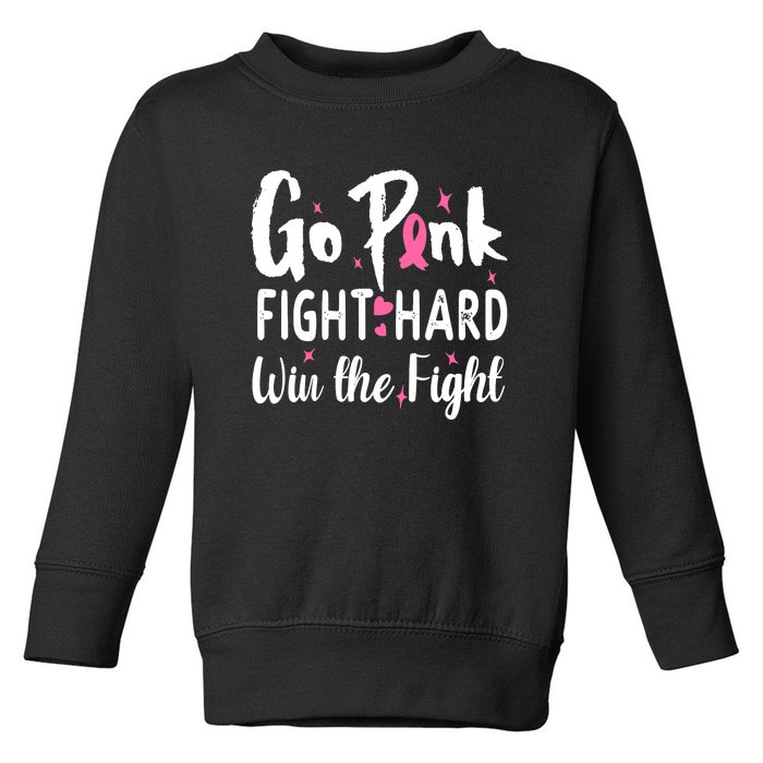 Funny Breast Cancer Awareness Pink Ribbon Toddler Sweatshirt