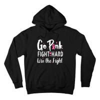 Funny Breast Cancer Awareness Pink Ribbon Tall Hoodie