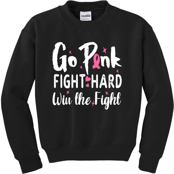 Funny Breast Cancer Awareness Pink Ribbon Kids Sweatshirt