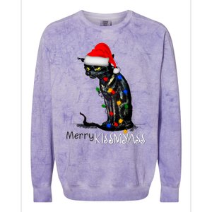 Funny Black Cat Merry Myass Xmas Chritsmas Gift Colorblast Crewneck Sweatshirt