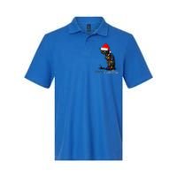 Funny Black Cat Merry Myass Xmas Chritsmas Gift Softstyle Adult Sport Polo