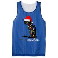 Funny Black Cat Merry Myass Xmas Chritsmas Gift Mesh Reversible Basketball Jersey Tank