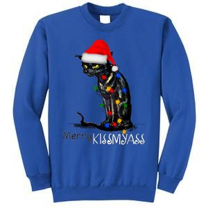 Funny Black Cat Merry Myass Xmas Chritsmas Gift Tall Sweatshirt