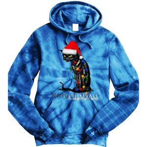 Funny Black Cat Merry Myass Xmas Chritsmas Gift Tie Dye Hoodie