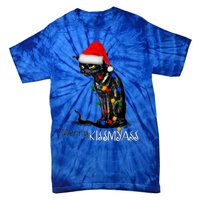 Funny Black Cat Merry Myass Xmas Chritsmas Gift Tie-Dye T-Shirt