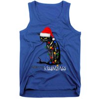 Funny Black Cat Merry Myass Xmas Chritsmas Gift Tank Top