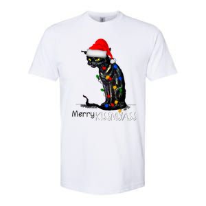 Funny Black Cat Merry Myass Xmas Chritsmas Gift Softstyle CVC T-Shirt