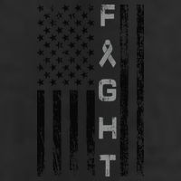 Fight Brain Cancer Awareness 7 Panel Mesh Trucker Snapback Hat