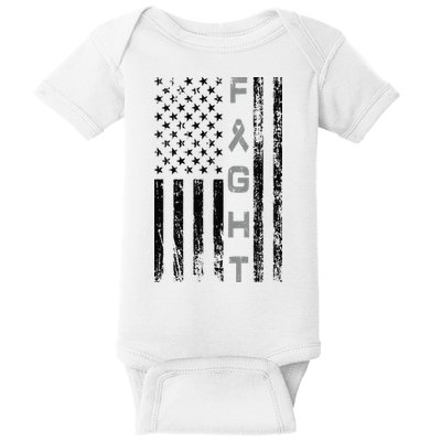 Fight Brain Cancer Awareness Baby Bodysuit