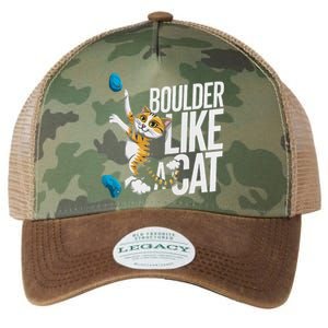 Funny Bouldering Cat – Rock Climbing & Cat Lover Design Legacy Tie Dye Trucker Hat