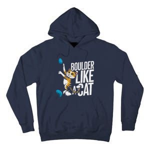 Funny Bouldering Cat – Rock Climbing & Cat Lover Design Tall Hoodie