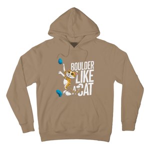 Funny Bouldering Cat – Rock Climbing & Cat Lover Design Hoodie