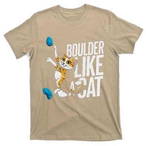 Funny Bouldering Cat – Rock Climbing & Cat Lover Design T-Shirt