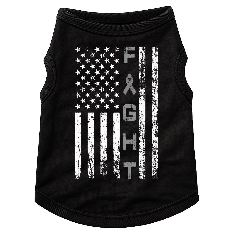 Fight Brain Cancer Awareness Doggie Tank