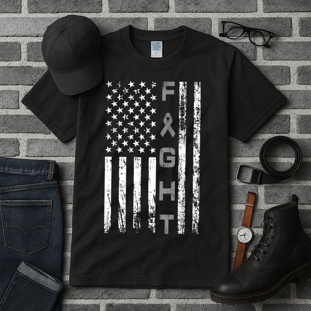 Fight Brain Cancer Awareness Tall T-Shirt