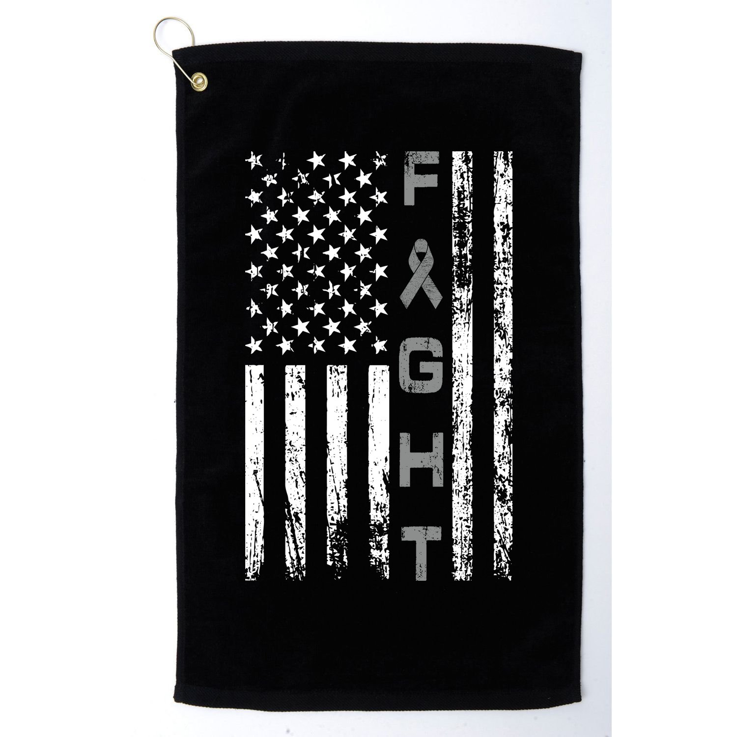 Fight Brain Cancer Awareness Golf Towel