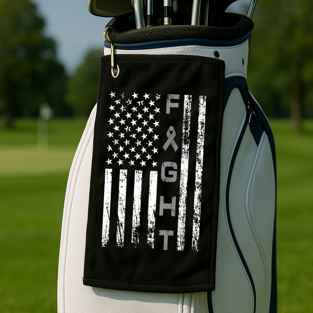 Fight Brain Cancer Awareness Golf Towel