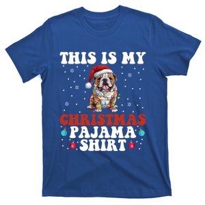 Funny Bulldog Christmas Dog Xmas This Is My Christmas Pajama Gift T-Shirt