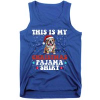 Funny Bulldog Christmas Dog Xmas This Is My Christmas Pajama Gift Tank Top