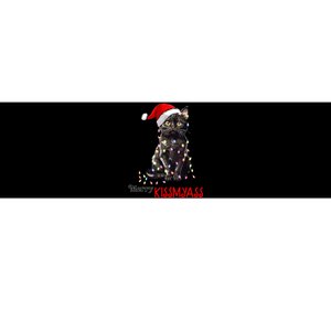 Funny Black Cat Merry Kissmyass Xmas Pajamas Chritsmas Bumper Sticker