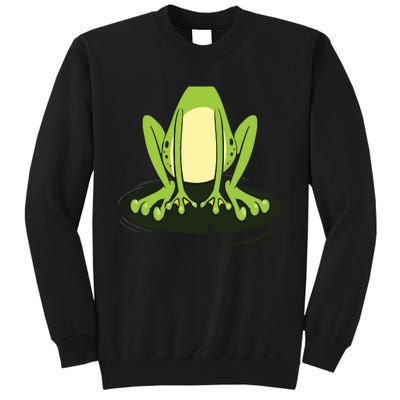 Frog Body Costume Easy Lazy Halloween Funny Tall Sweatshirt