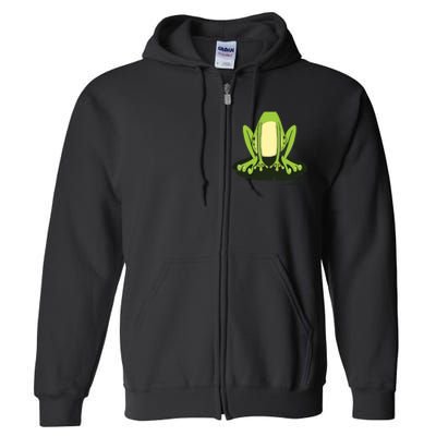 Frog Body Costume Easy Lazy Halloween Funny Full Zip Hoodie