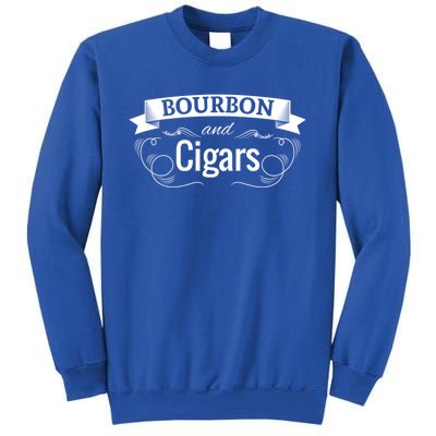 Funny Bourbon Cigar Lover Smoking Whiskey Gift Grandpa Gift Sweatshirt